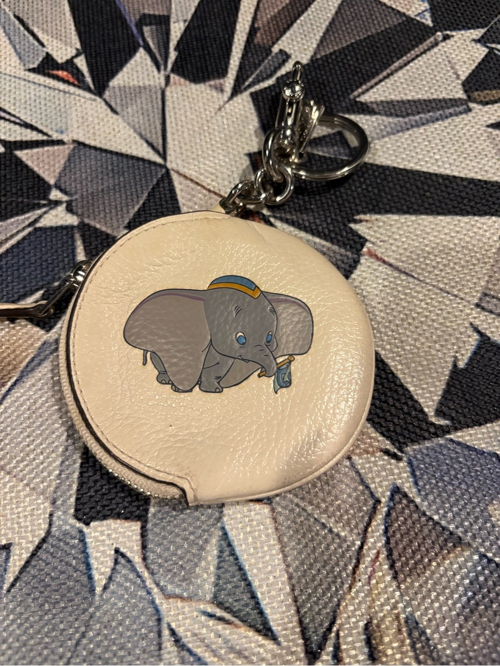 Coach Disney X Ivory Dumbo Coin Pouch Keyring